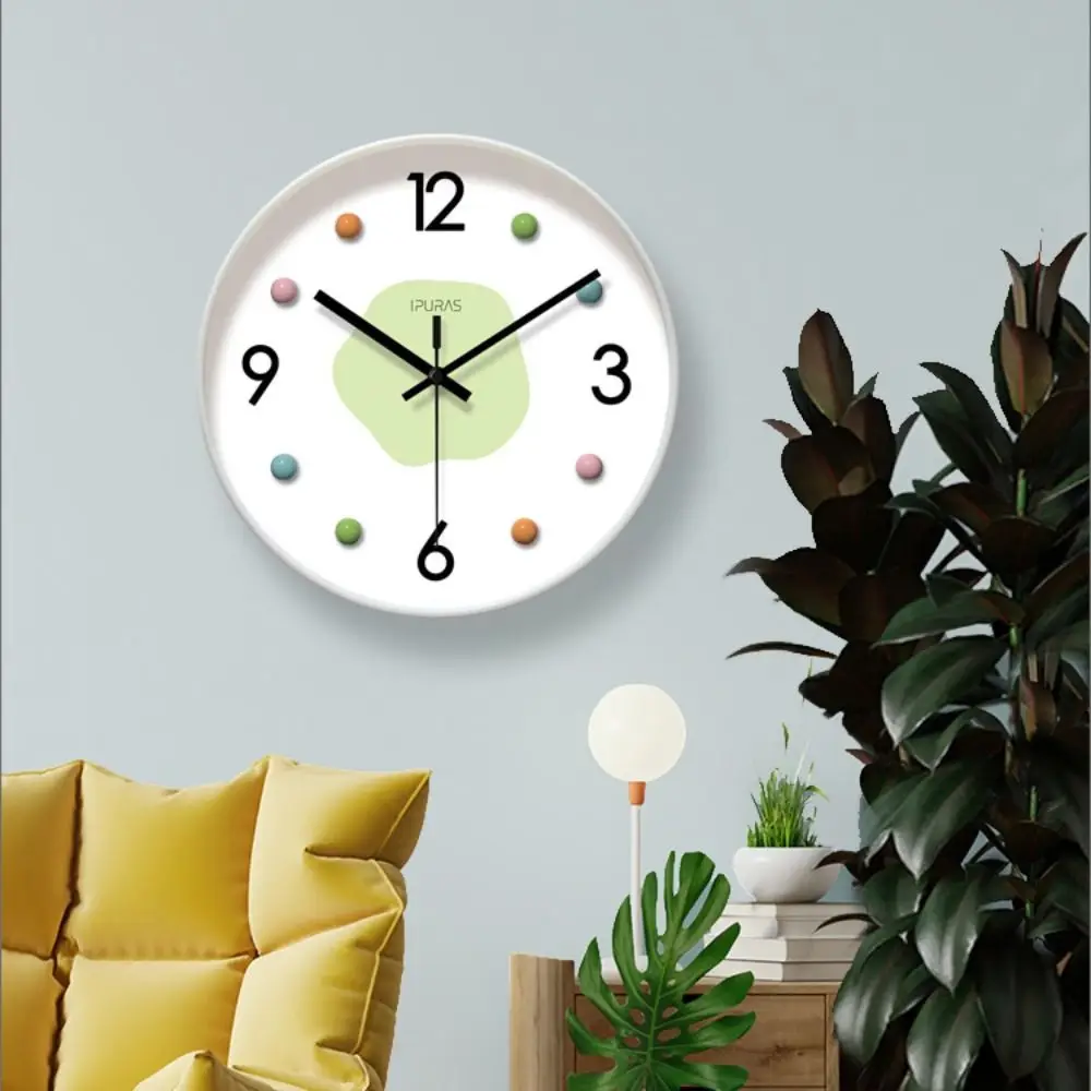 

Large Dial Simple Wall Clock Cute Silent Electronic Clock Creative Modern Quartz Watch Living Room