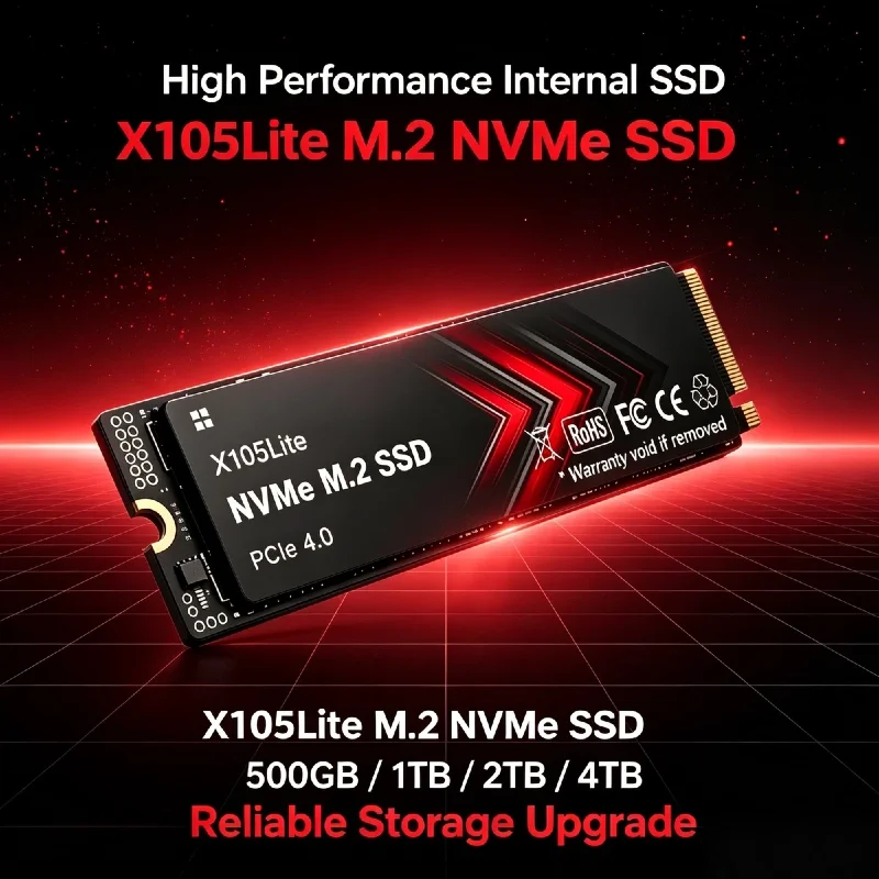 M.2 Nvme 4Tb Pcie 4.0 Ssd - X105Lite M.2 NVMe 4TB Solid State