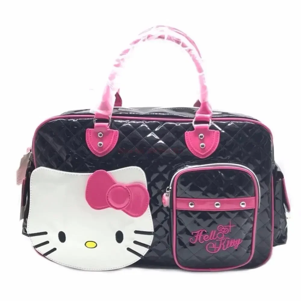 2024 nowa Sanrio Hello Kitty damska torba na ramię dziewczyna kreskówka moda Pu wodoodporna bardzo wysokie pojemność wygodna torebka prezent