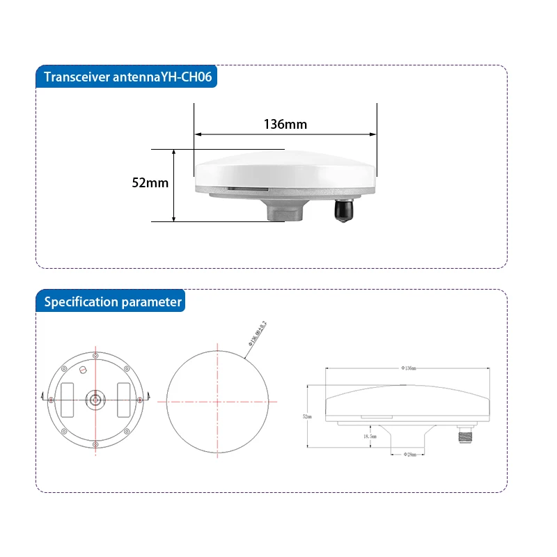 XYZ-GNSS antenne passive quatre étoiles pleine fréquence antenne à gain élevé YH-CH06 intérieur analogique GPS signal spécial