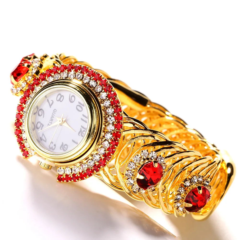 Роскошные женские часы-браслет со стразами, модный браслет из сплава, женские кварцевые наручные часы для женщин, винтажные элегантные женские часы в подарок