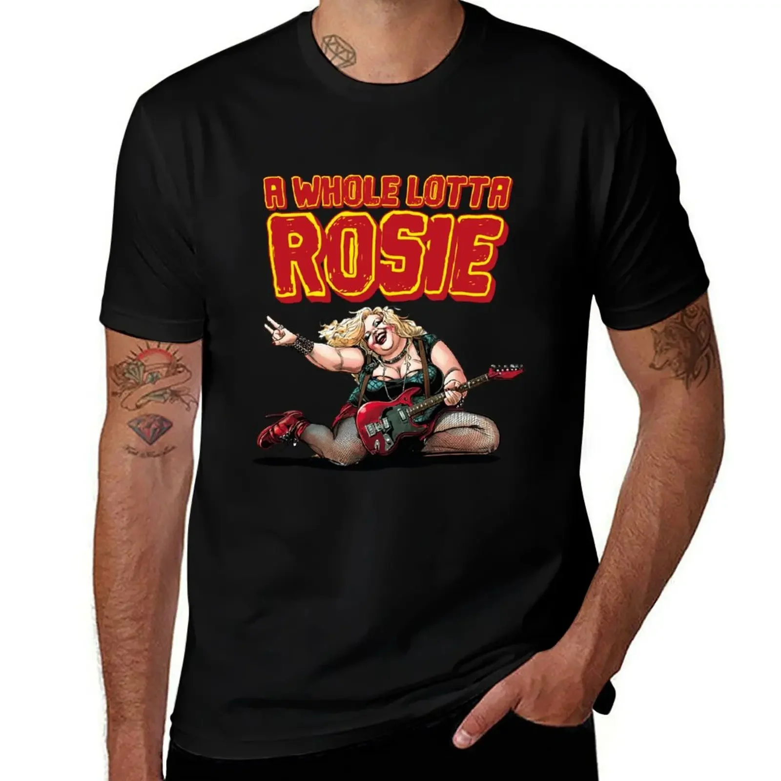 A whole lotta rosie T-Shirt oversized shirts graphic tees Clothing blue archive men workout shirt