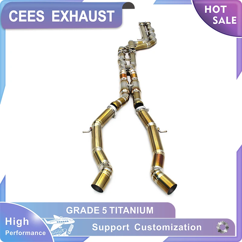 CEES Equal Length Midpipe Exhaust System for BMW M3 F80 M4 F82 3.0T 2014-2019 Stainless Steel S55 Car Exhaust Pipes