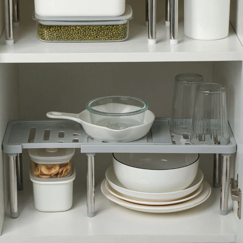 

Retractable Kitchen Shelf Multi-Purpose Layered Storage Spice Shelf