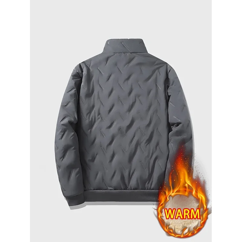 Men Jackets Windbreak Thick Velvet Men's Coat Thick Winter Sports Casual Zipper Cardigan Jacket Sweatshirts
