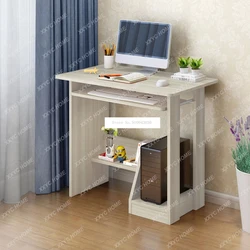 Mesa moderna do computador de mesa de madeira com bandeja do teclado, mesa do portátil do PC para o estudo, mesa de escrita do estudante, mobília home do trabalho do escritório