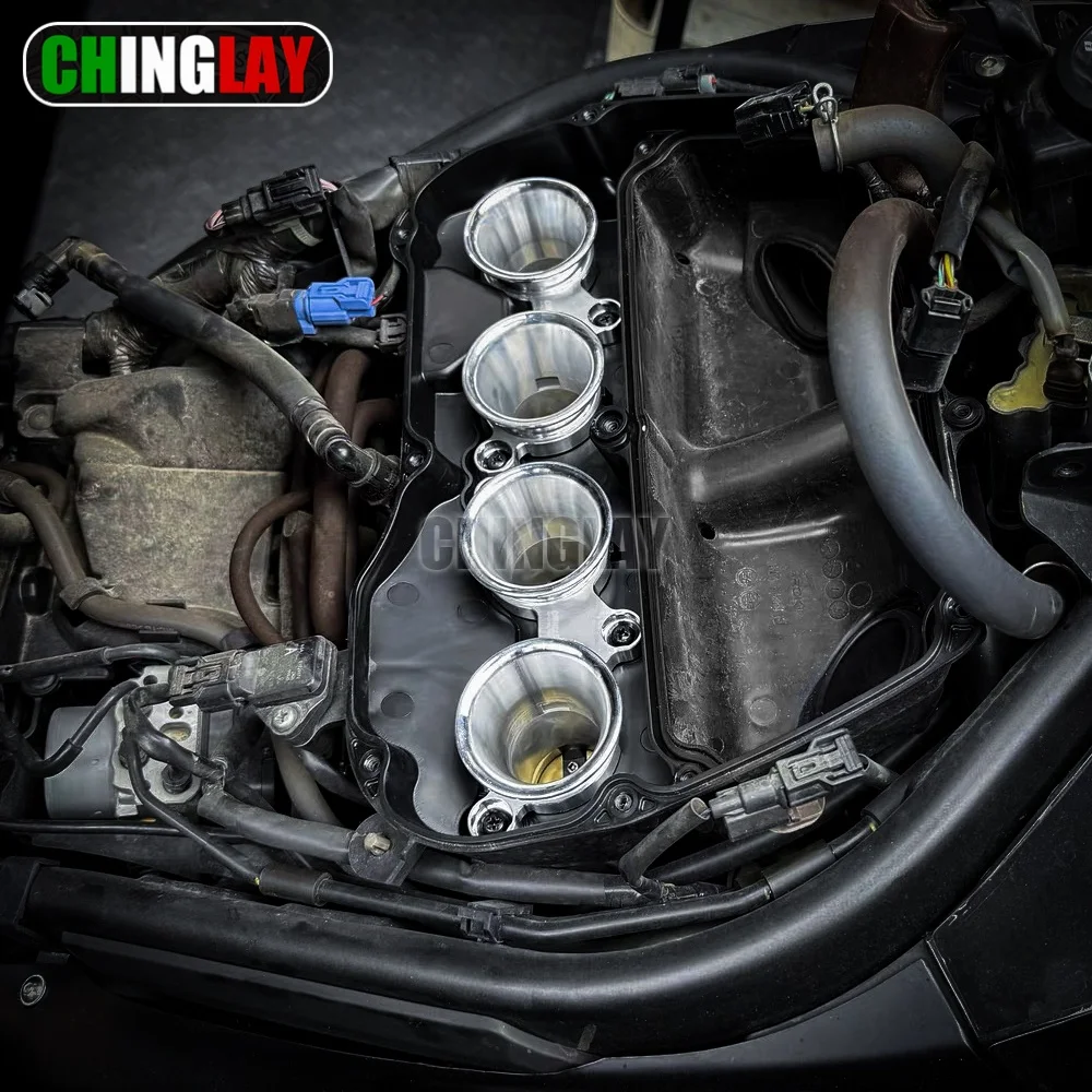 For Honda cb650r/cbr650r 2019-2026 Air Intake Cup Wind High Flow Air Filter Funnel Velocity Stack Air Intake Cup Aluminum alloy