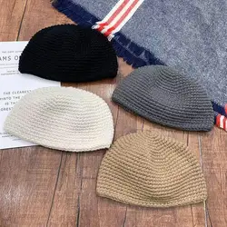 Sombrero de oración musulmán para hombres, gorro islámico de Arabia Saudita, ropa islámica, Keffiyeh, gorro de Kufi turco, gorro de punto de invierno, nuevo