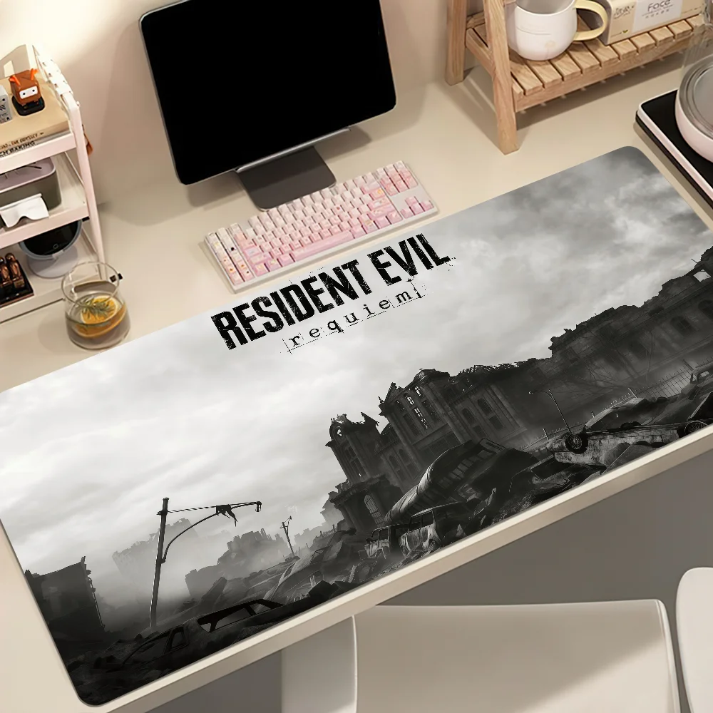 R-Resident Game E-Evil Requiem Mouse Pad Non-slip Thickened MousePad Student Gaming Cushion Large Writing Lockedge Office