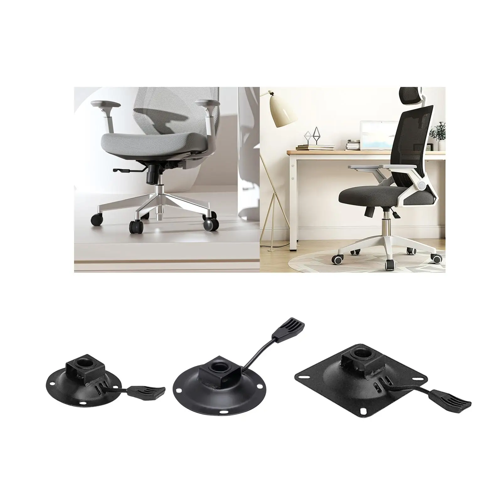 Replacement Office Chair Tilt Control Mechanism Robust Iron Chair Chassis with Lifting Rod Handle for Gaming Chair Base Use