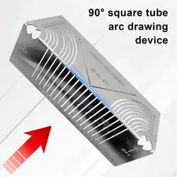 Angle Arc Marking Tool 90-Degree Square Steel Pipe Bending Marking Welding Tool Adjustable Linear Arc Scriber for Metalworking