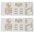 2pcs glod
