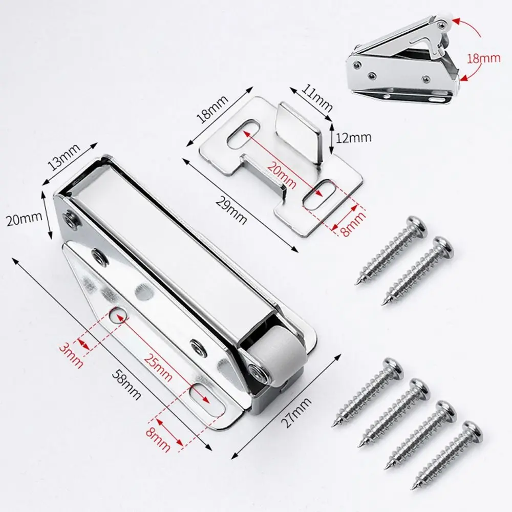 خزانة منزلقة متينة لباب الخزانة ، طارد الباب ، مشبك الباب ، انزلاق الشفط ، أثاث الماسك