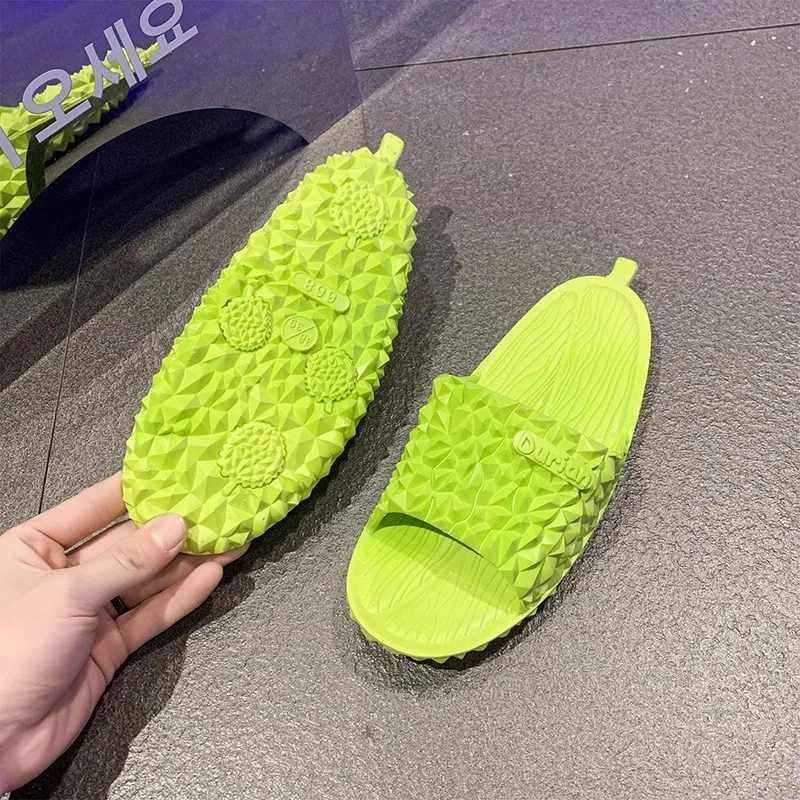 

Cute Durian Indoor Outside Slippers Female Bathroom Slipper Girls Beach Flip Flops Summer Shoes Woman Fashion Slides