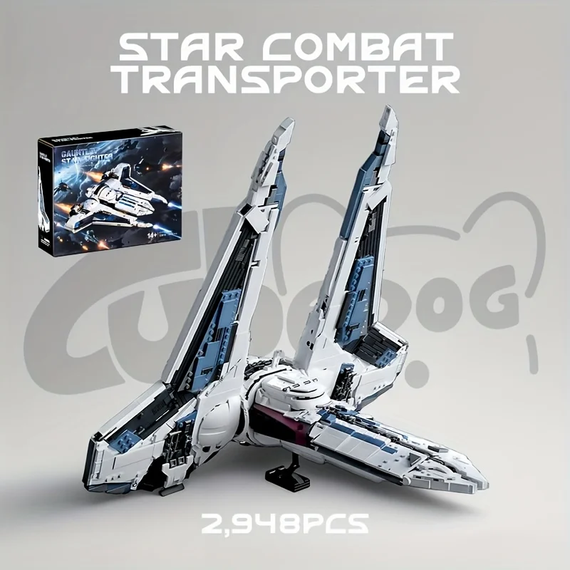 

MOC-188327 2948PCS Fighter Transport Vehicle Assembly Building Blocks Model Boys Puzzle Education Birthday Christmas Toy Gifts