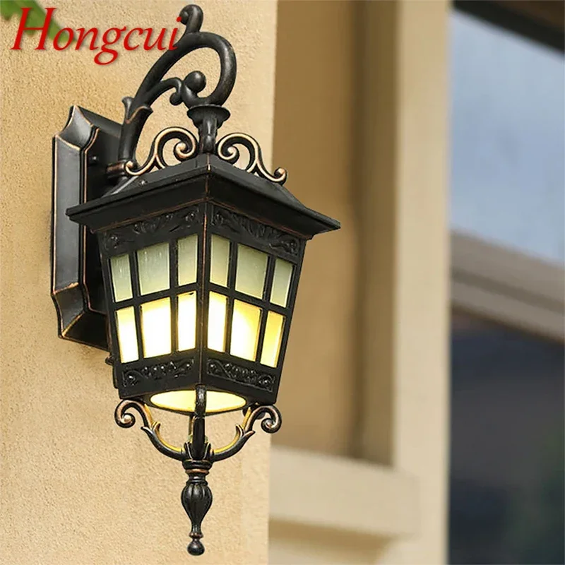 Hongcui Contemporary LED Outdoor Wall Lamps Electric Simplicity Waterproof Balcony Hallway Courtyard Villa Gate Hotel