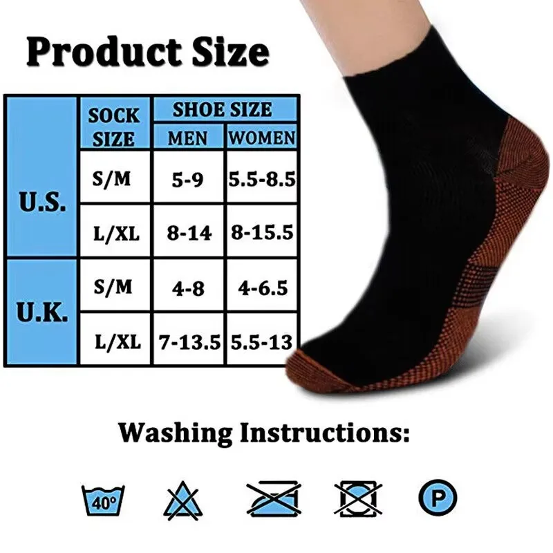 1 Pair Plantar Faciitis Compression Socks Foot Support Ankle Arthritis Socks Breathable Foot Heel Arthritis Sport Socks