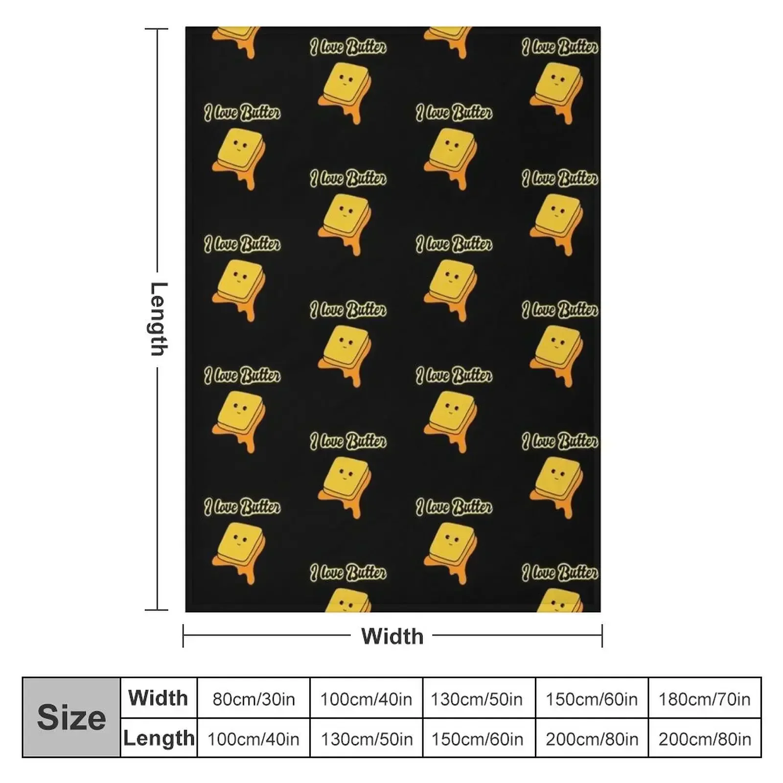 I love butter Throw Blanket Bed Summer Shaggy Travel Stuffeds for sofa Blankets