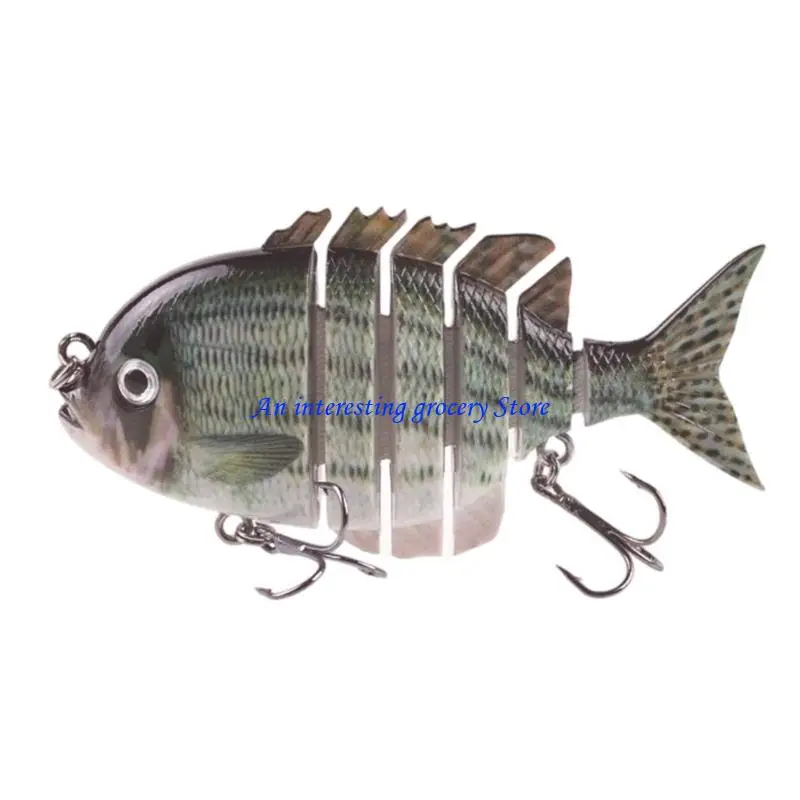652D 14g Slow Sinking Fishing Baits Swimbait Multiple Sections Fishing Lures 3D Artificial Fishing Lures Segment Swimbaits