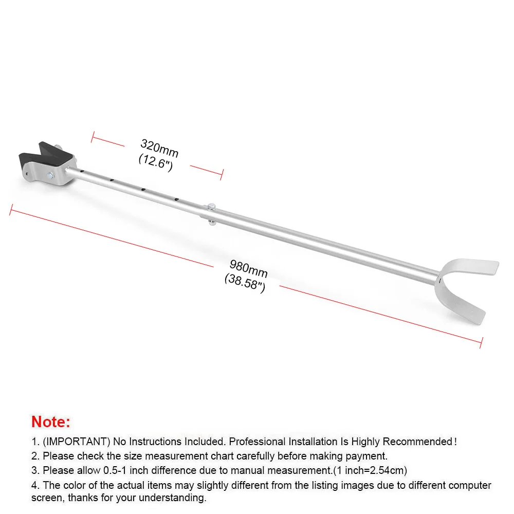 Boat Transom Saver Adjustable Shock Absorbing Boat Transom Saver with Composite Head for Holds Engine, Roller and Trailer Mounts