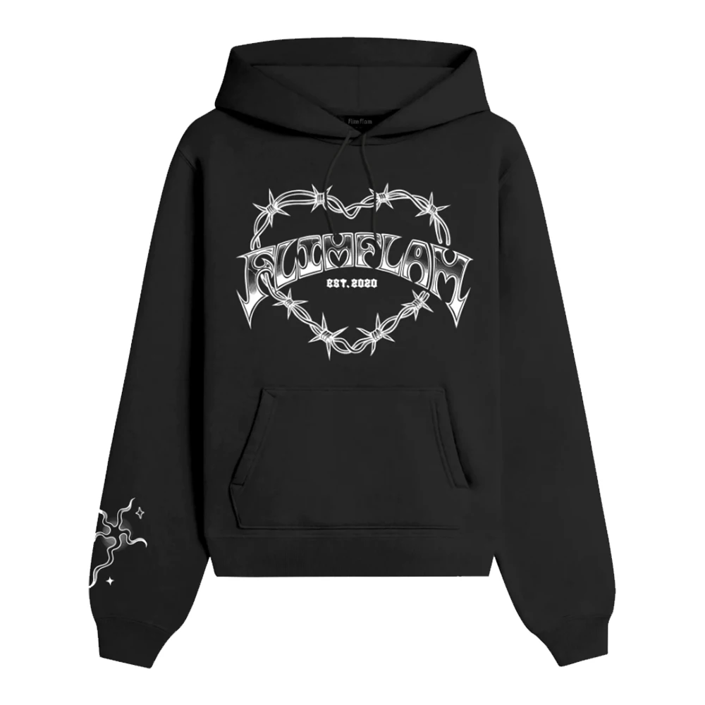 

Flim Flam Barbed Wire Hoodie Long Sleeve Streetwear Men Women Hooded Sweatshirt 2023 New Logo Funny Clothes