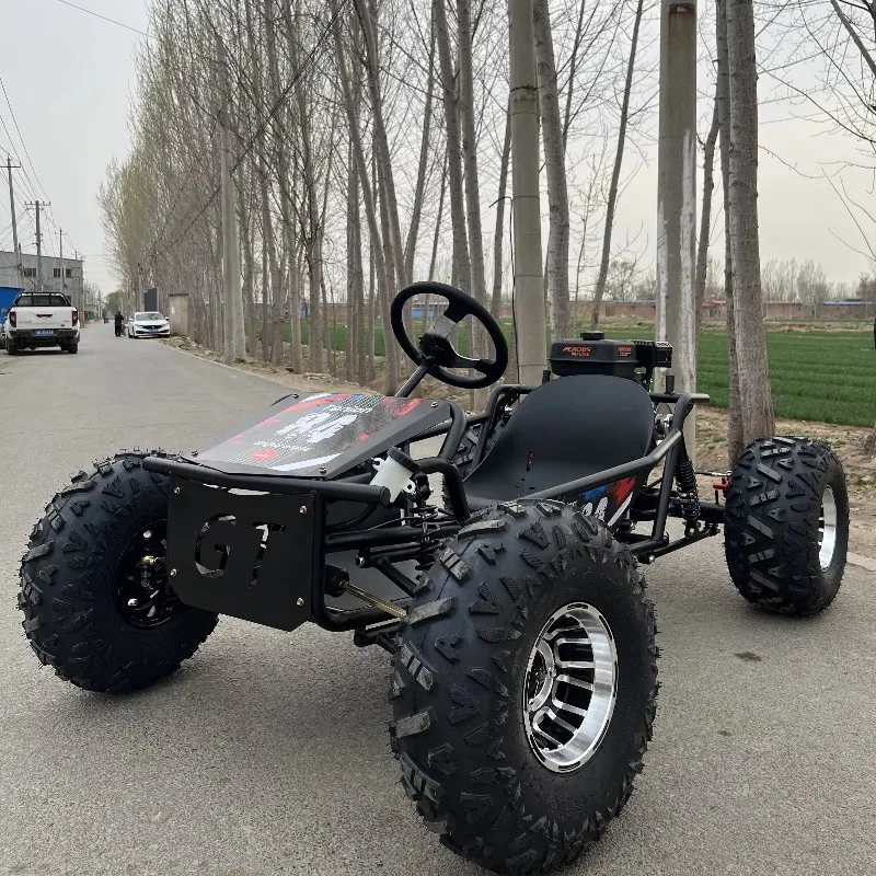 Custom Kart 212CC 4 Stroke Chain Drive 10-inch Aluminum Tires Large Steering Wheel Frame Adult Outdoor Off-Road Go-Karts