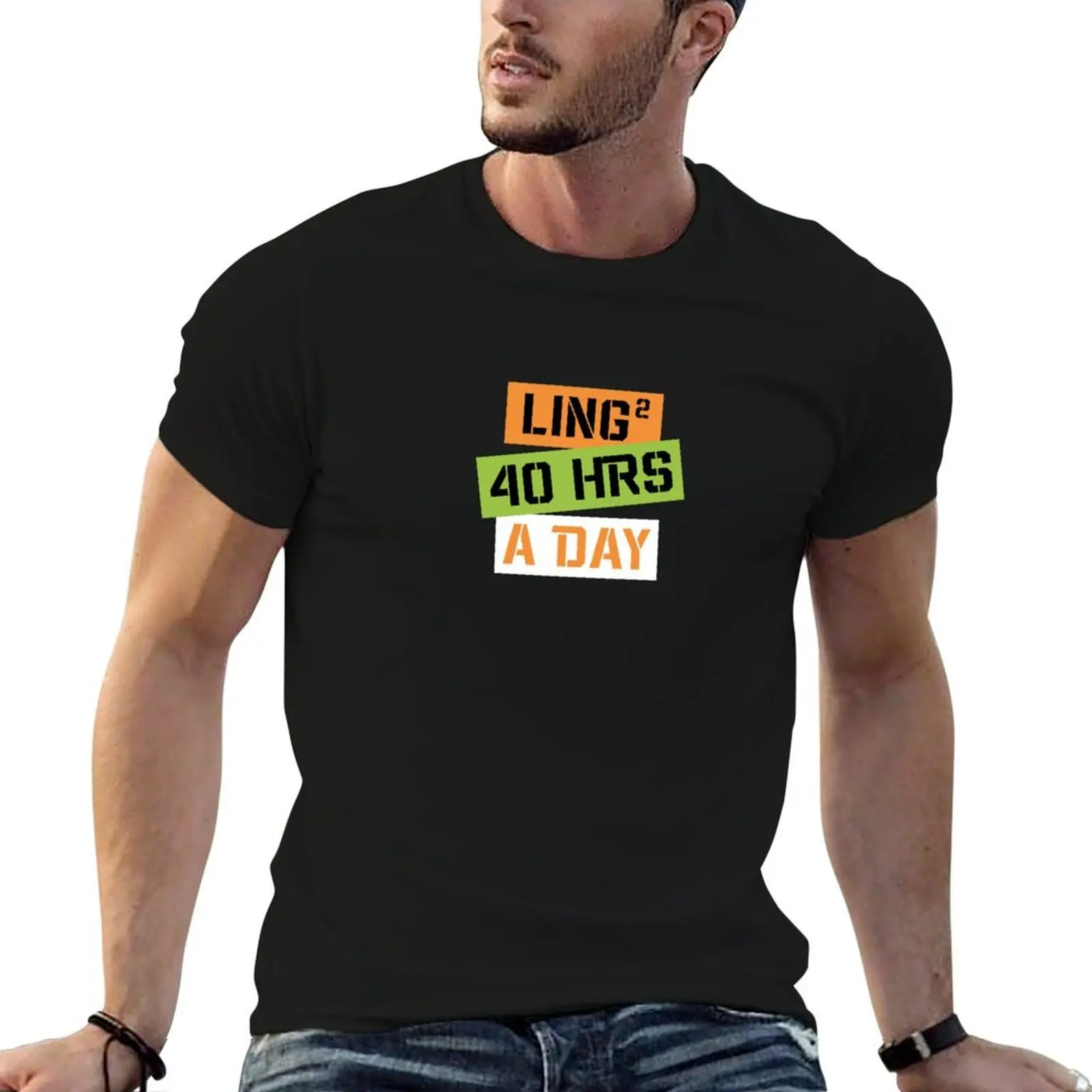 Ling Ling 40 Hours A Day Twoset Violin T-Shirt t shirt man casual t shirts for man graphic funny essential t shirt T-shirt
