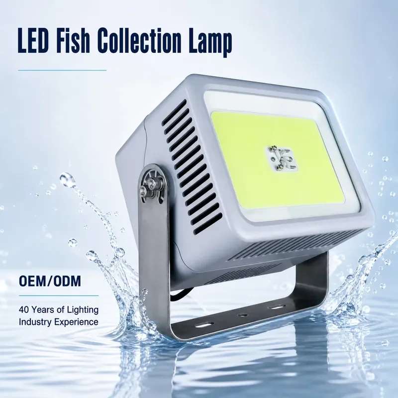 1000W COB LED Fishing Light 130000LM RF Remote Dimmable Squid Lamp IP66 Waterproof 16000K Cyan White Marine Boat Deck