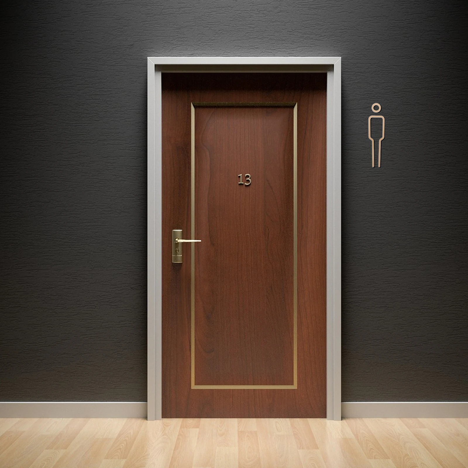 

3D Toilet Signs Restroom Wall Decor Waterproof Acrylic Male Female WC Indicator Bathroom Door Frame Modern Funky Design