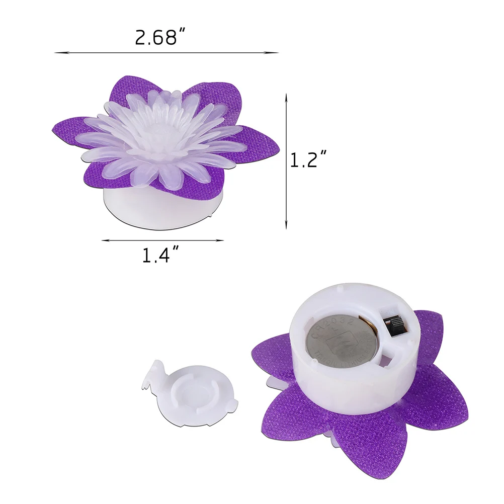 

15Pcs Daisy Shape Light Creative Electric Lamp Beautiful Practical Decorative Lamp for Birthday Wedding Parties