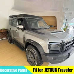 Car Hood Decorative Panel Suitable for JETOUR Traveler T2 2023+ Car Engine Hood Cover Car Exterior Accessories