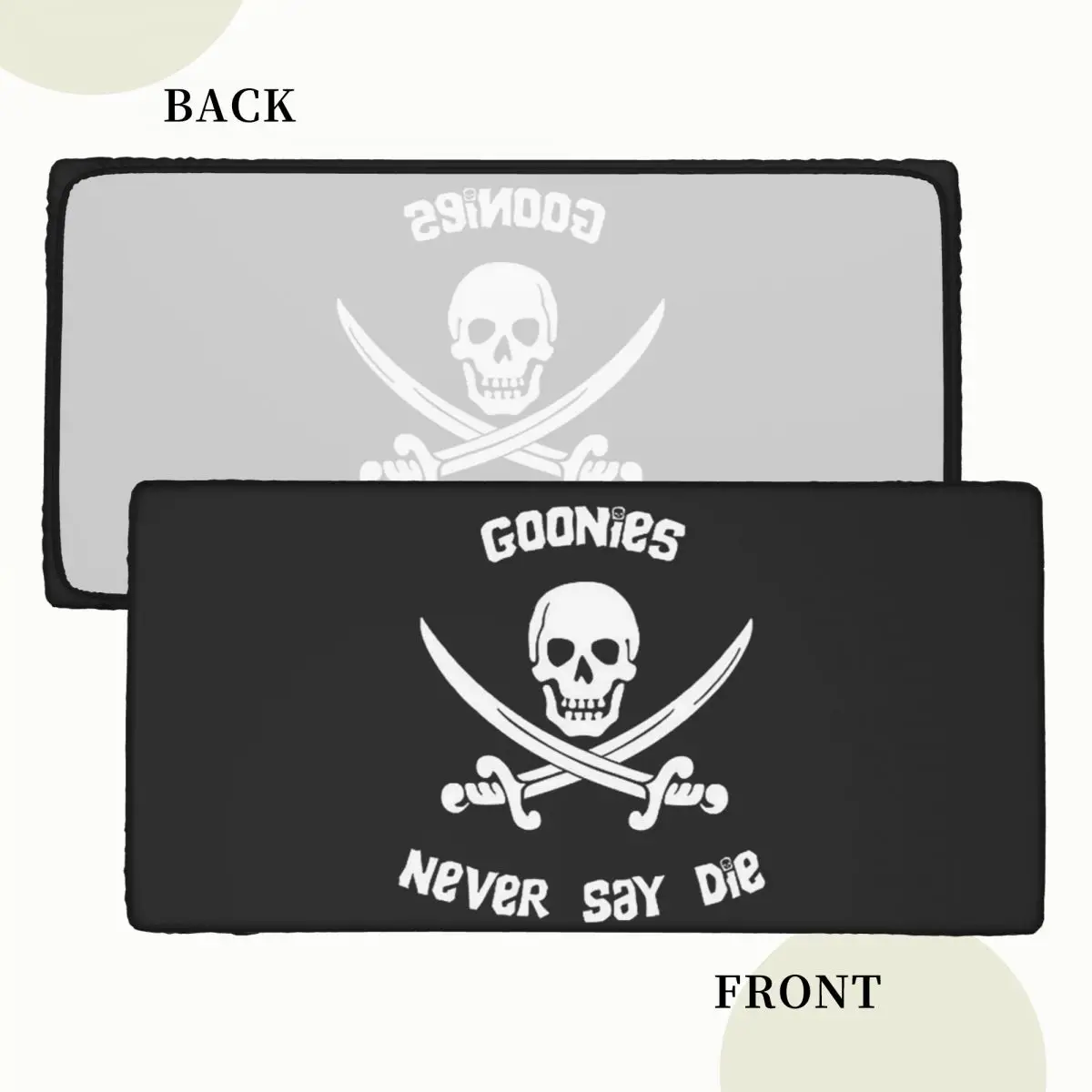 Goonies Never Say Die Custom Rectangular Tablecloth Waterproof Table Cover for Dining Events Table Cloth