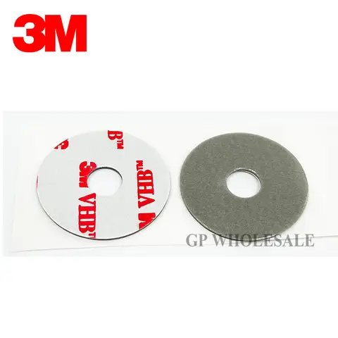 3M VHB 4941 fuerte autoadhesivo almohadilla adhesiva de doble cara soportes almohadillas arandelas agujero central para soporte de teléfono emergente redondo 30mm