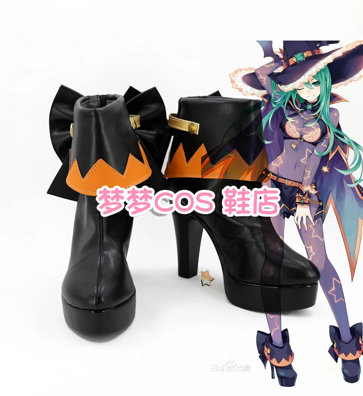 

DATE A LIVE Нацуми Обувь для косплея Сапоги Хэллоуин Карнавал Высокие каблуки на заказ