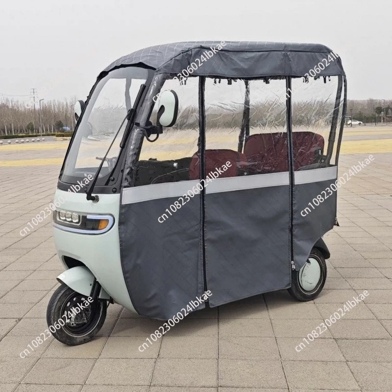 For P30 Electric Tricycle Rain Curtain Shed Windproof Thickened All-in-one Shed Car Curtain Shed Canopy