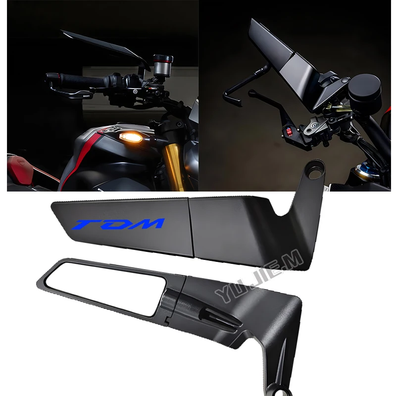 

For Yamaha TDM 850 900 TDM850 TDM all years Motorcycle CNC rearview mirror fixed wing