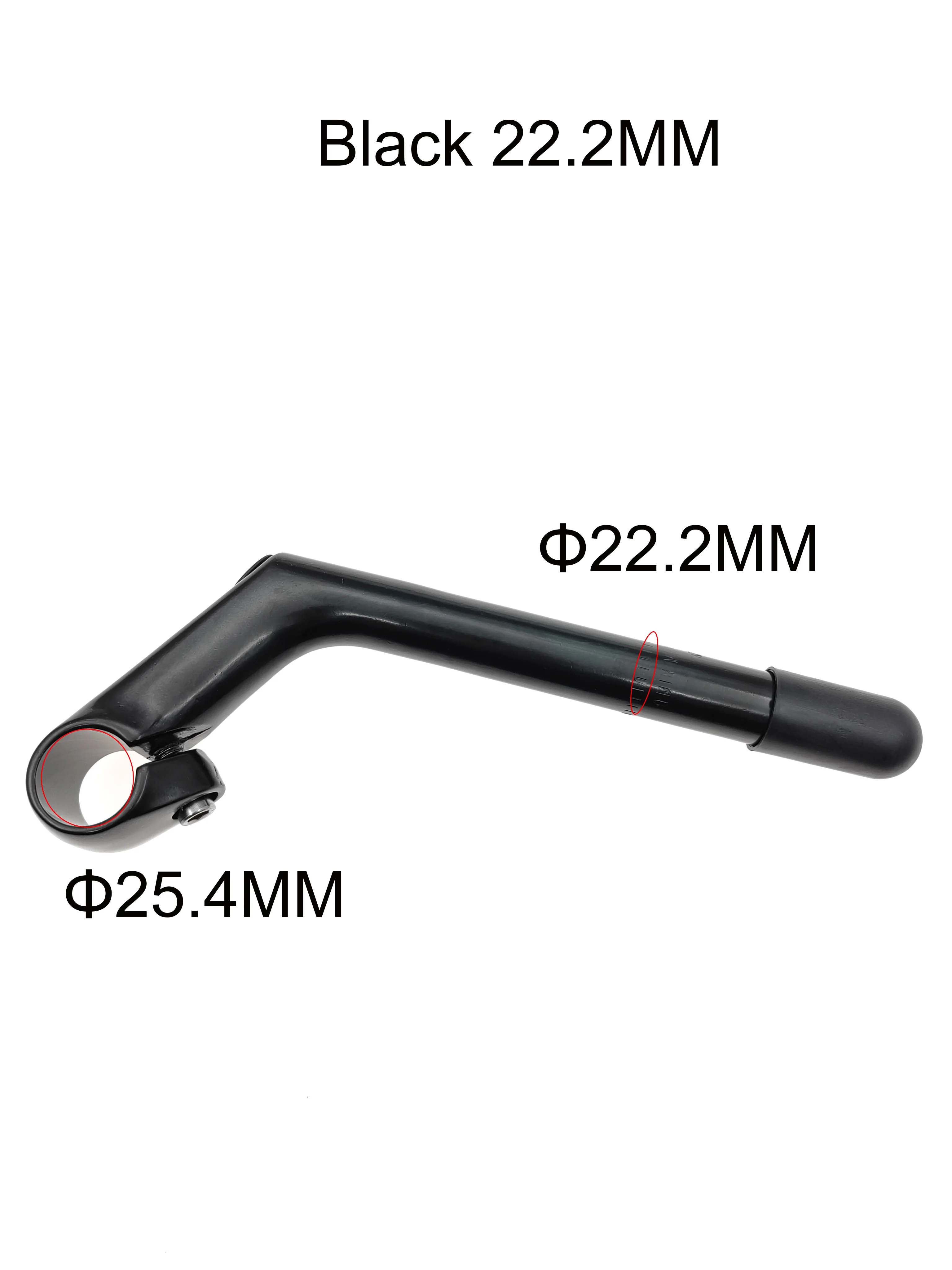 自転車ハンドルステム 22.2mm 25.4mm アルミ 80mm