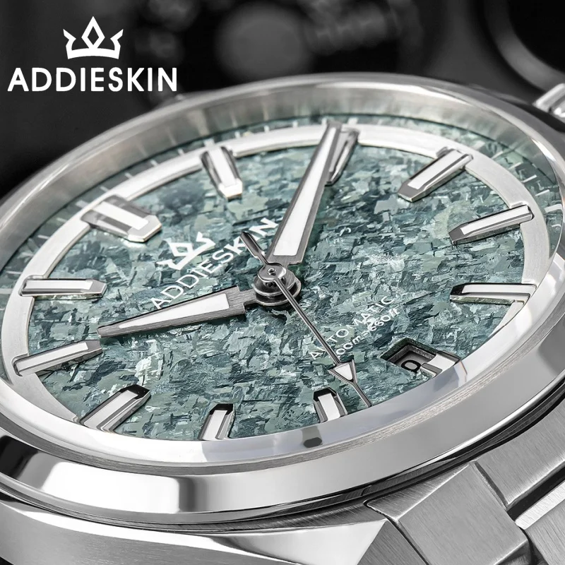 

AddiesKIN K006 Men Watch BGW9 Luminous 20Bar Waterproof Ice Crystal Titanium Dial Sapphire Glass 9015 Mechanical Automatic Watch