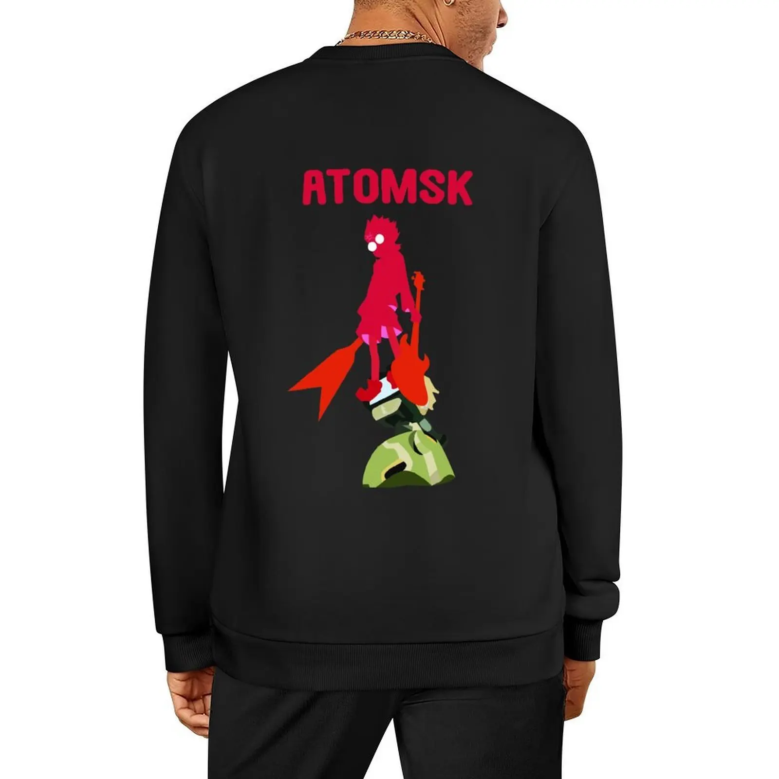 

FLCL ATOMSK Pullover autumn jacket men japanese style clothes for men anime clothes oversize sweatshirts