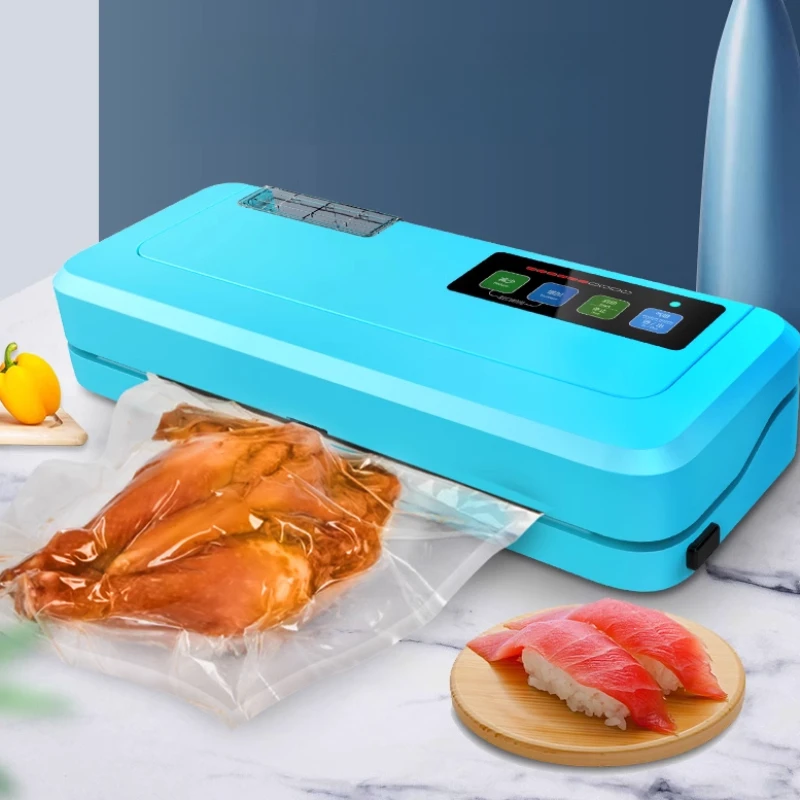 

Бытовая Вакуумная упаковочная машина для плоских пакетов, сухие и влажные пакеты из алюминиевой фольги, машина для герметизации двойного назначения, упаковочная машина для пищевых продуктов