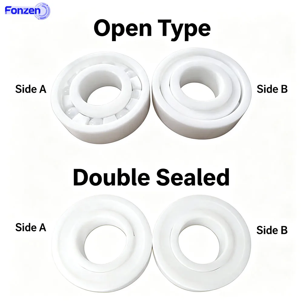 Zirconia Full Ceramic Bearing 6700 Series Thin-Wall Bearing ID 10-60mm 2RS Sealed Option Corrosion-Resistant