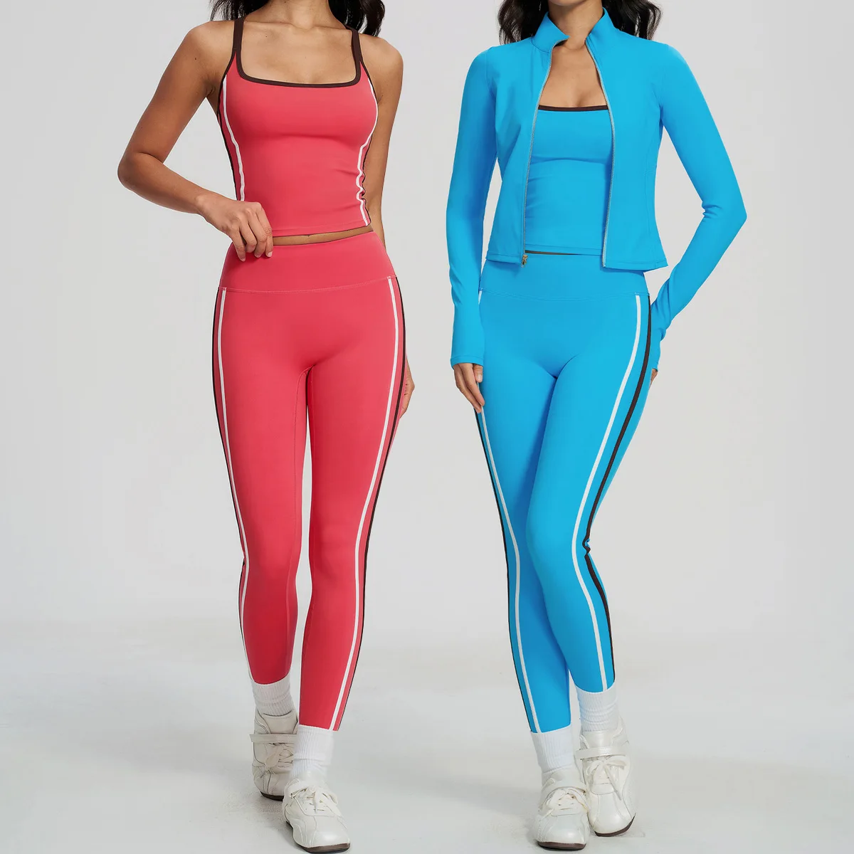 2/3PCS Yoga Set Women Sportswear Workout Clothes Athletic Wear Gym Tracksuit Legging Fitness Crop Top Long Sleeve Sports Suits