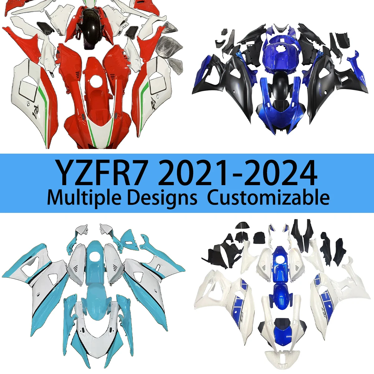 

Обтекатели для YAMAHA YZF R7 2021 2022 2023 2024, аксессуары для модификации мотоцикла по индивидуальному заказу, комплект обтекателя для литья под давлением YZFR7 21-24