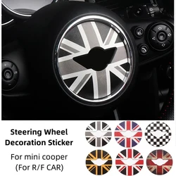 Car Steering Wheel Sticker for Mini Cooper R55 R56 F55 F60 PU Leather Car Stickers Accsesories Steering Wheel Cover Decoration