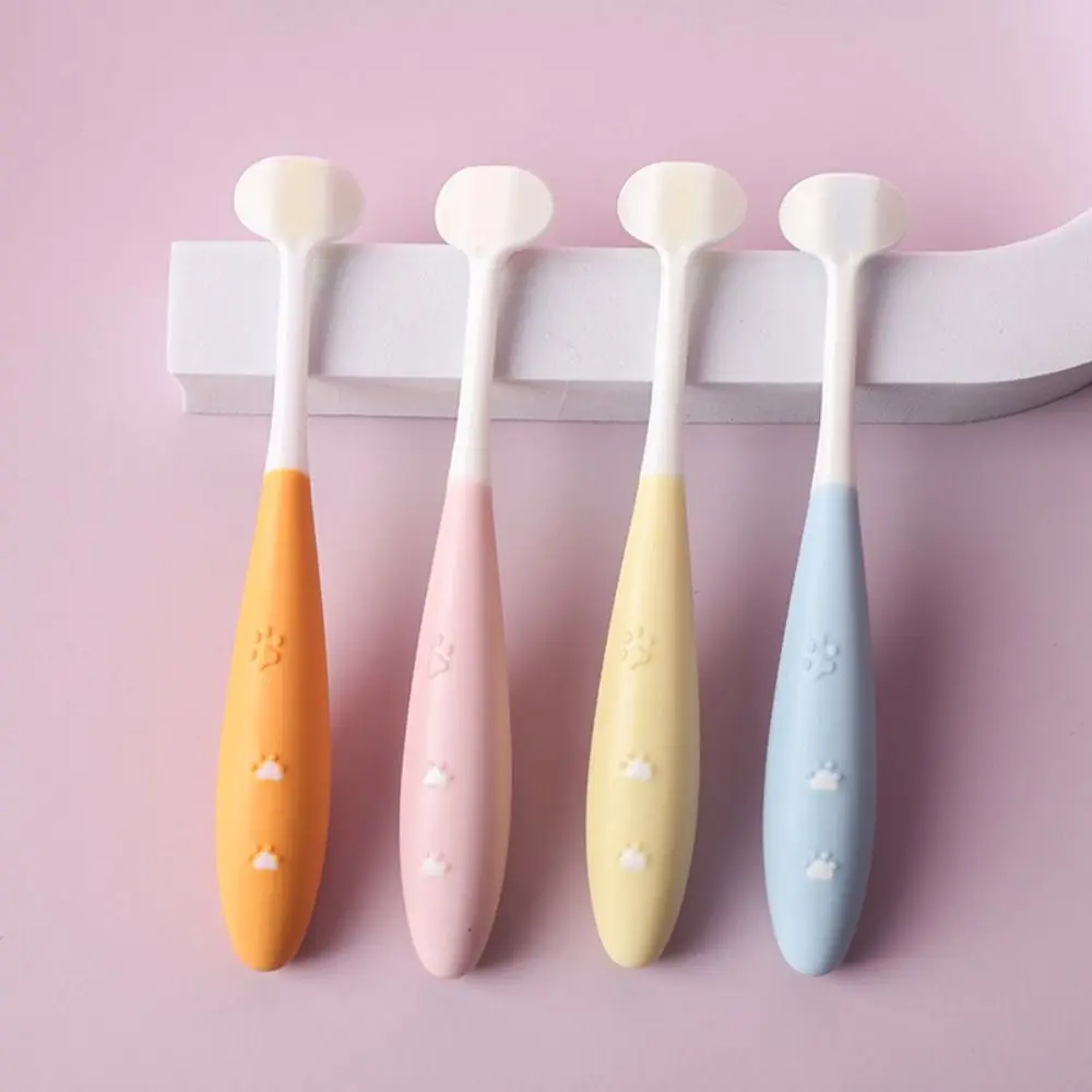 Cartoon Triple Sided Toothbrush Soft Bristles Ultra Fine V-shaped Three-sided Toothbrush Oral Cleaning All-inclusive