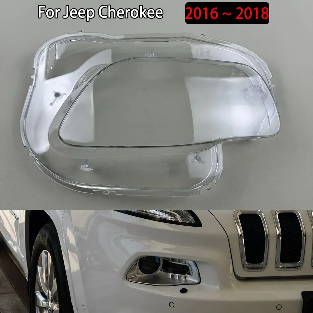 

Для Jeep Cherokee 2016 2017 2018, абажур, крышка фары, маска, абажур из плексигласа