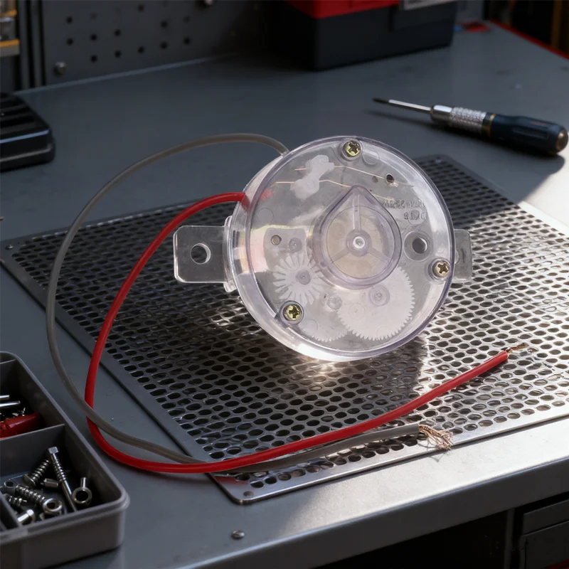 HUAHUA5-Minute 2-Wire Timer for Spin Dryer, 220V DXT5 Mechanical Switch, 1PC Washing Machine Replacement Accessory, Tube Timer