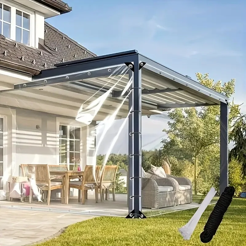 

Прозрачное лобовое стекло во дворе, солнцезащитный козырек, защита от дождя и пыли, утолщенный пластиковый лист