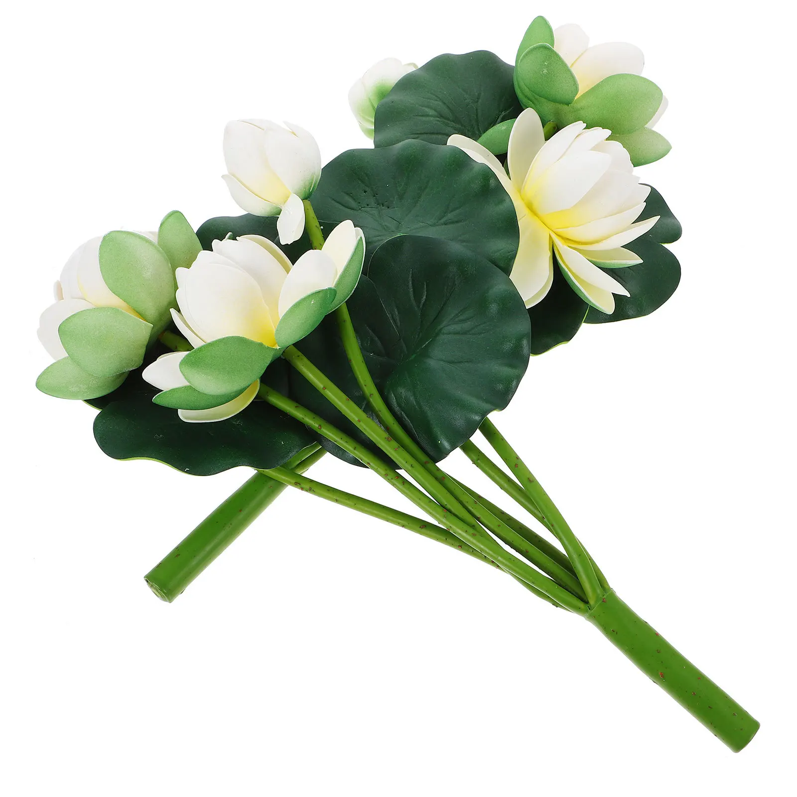 

2pcs Artificial Lotus Decoration Simulation Flower Bunches For Wedding Home Office Desk Green Plant Decor Fake Flower