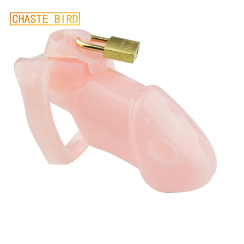 Chaste Bird Male Chastity Device Cock Cages Men\'s Virginity Lock with 3 Size Penis Ring Penis Lock Cock Ring Chastity Belt A163